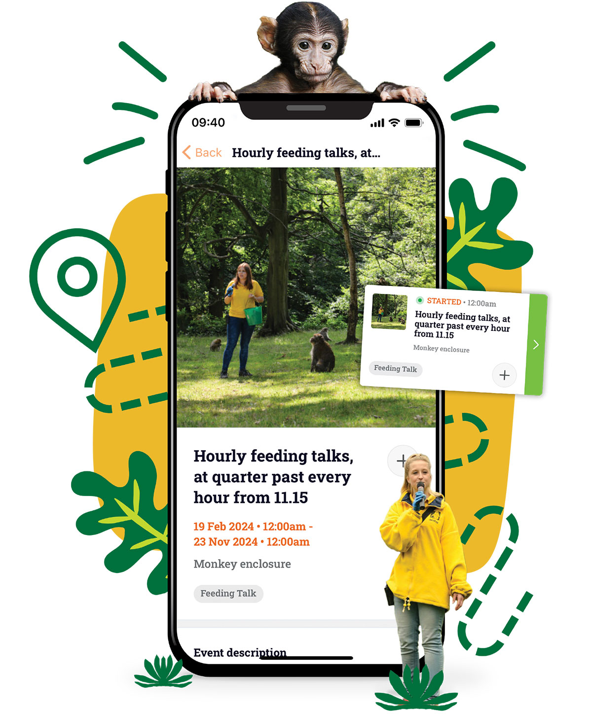 Monkey Forest app, Plan your visit Plan your visit